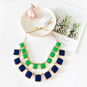 Kate Spade Stone Statement Necklace Blue + Green